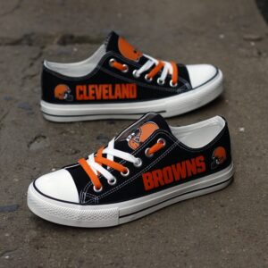 Cleveland Browns Women's Shoes Low Top Canvas Shoes