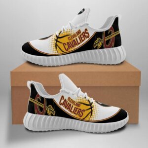 Cleveland Cavaliers Unisex Sneakers New Sneakers Basketball Custom Shoes Cleveland Cavaliers Yeezy B