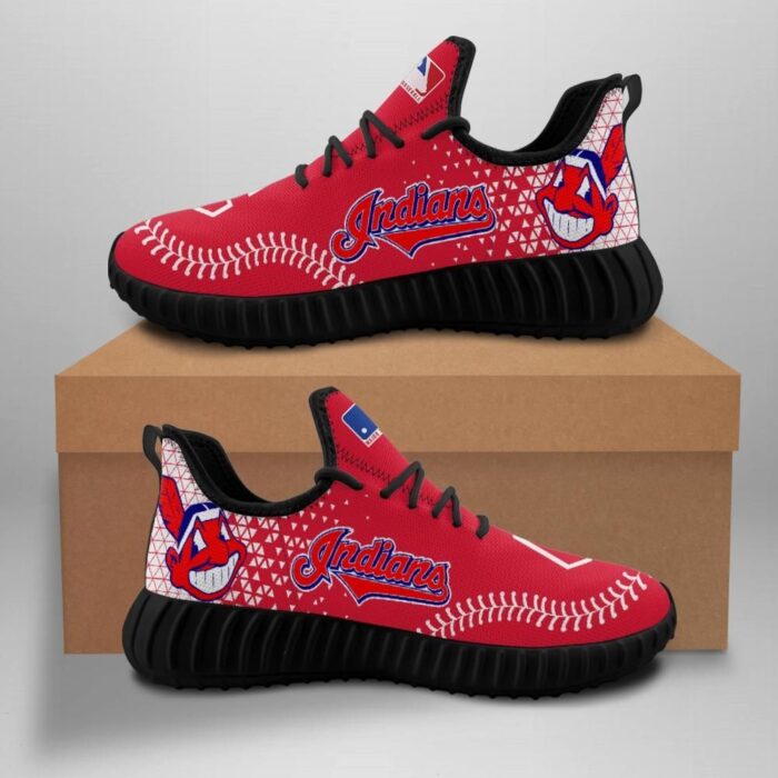 Cleveland Indians Unisex Sneakers New Sneakers Custom Shoes Baseball Yeezy Boost