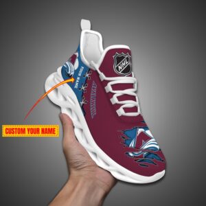 Colorado Avalanche Personalized NHL Max Soul Shoes