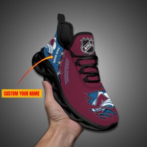 Colorado Avalanche Personalized NHL Max Soul Shoes