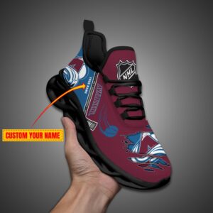 Colorado Avalanche Personalized NHL Max Soul Shoes Ver 2