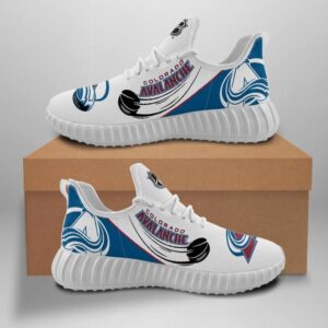 Colorado Avalanche Unisex Sneakers New Sneakers Hockey Custom Shoes Colorado Avalanche Yeezy Boost