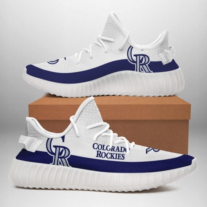 Colorado Rockies 3D Yeezy Men And Women Sports Shoes Beautiful And Comfortable