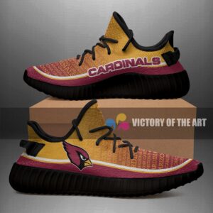 Colorful Line Words Arizona Cardinals Yeezy Shoes