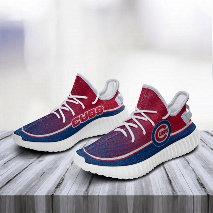 Colorful Line Words Chicago Cubs Yeezy Shoes