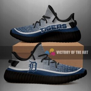 Colorful Line Words Detroit Tigers Yeezy Shoes