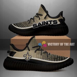 Colorful Line Words New Orleans Saints Yeezy Shoes