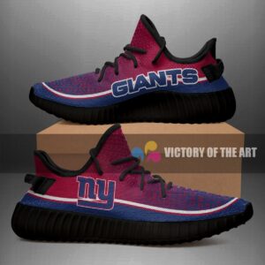 Colorful Line Words New York Giants Yeezy Shoes