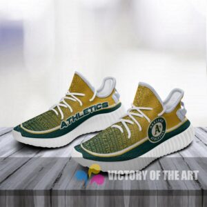 Colorful Line Words Oakland Athletics Yeezy Shoes