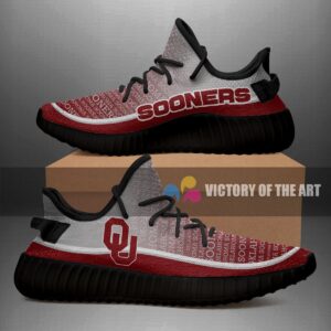 Colorful Line Words Oklahoma Sooners Yeezy Shoes