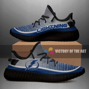 Colorful Line Words Tampa Bay Lightning Yeezy Shoes