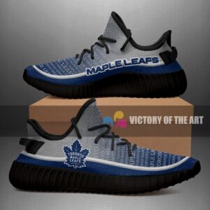 Colorful Line Words Toronto Maple Leafs Yeezy Shoes