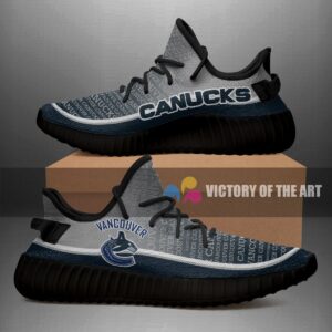 Colorful Line Words Vancouver Canucks Yeezy Shoes
