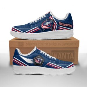 Columbus Blue Jackets Air Sneakers Custom For Fans
