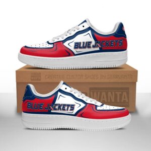 Columbus Blue Jackets Air Sneakers Custom NAF Shoes For Fan