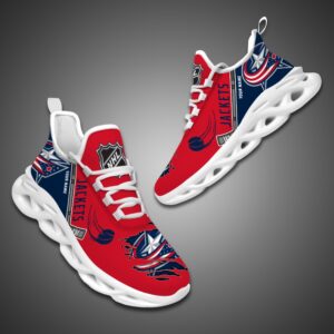 Columbus Blue Jackets Personalized NHL Max Soul Shoes Ver 2