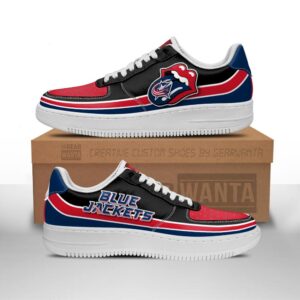 Columbus Blue Jackets Sneakers Custom Force Shoes Sexy Lips For Fans