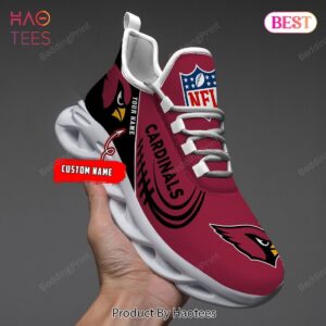 Custom Name Arizona Cardinals NFL Max Soul Shoes