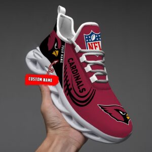 Custom Name Arizona Cardinals Personalized Max Soul Shoes for Fan