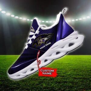 Custom Name Baltimore Ravens Personalized Max Soul Shoes