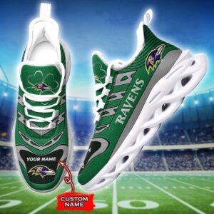 Custom Name Baltimore Ravens Personalized Max Soul Shoes 76