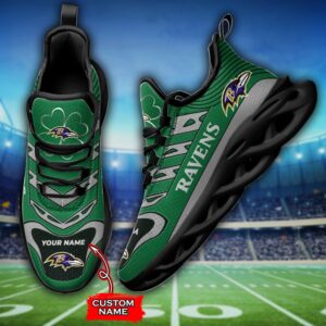 Custom Name Baltimore Ravens Personalized Max Soul Shoes 76