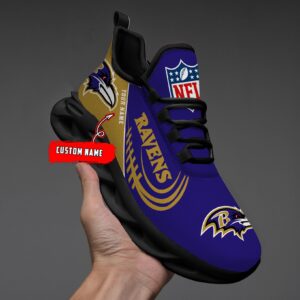 Custom Name Baltimore Ravens Personalized Max Soul Shoes 81