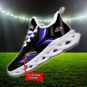 Custom Name Baltimore Ravens Personalized Max Soul Shoes 84