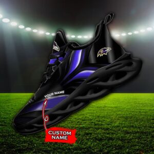Custom Name Baltimore Ravens Personalized Max Soul Shoes 84