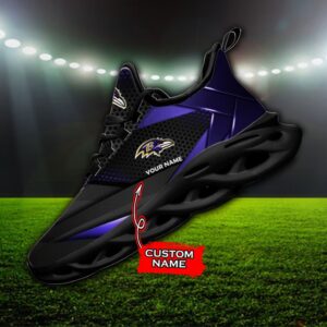 Custom Name Baltimore Ravens Personalized Max Soul Shoes 87