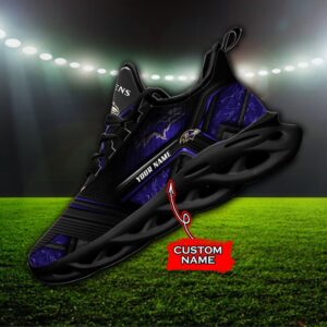 Custom Name Baltimore Ravens Personalized Max Soul Shoes 93