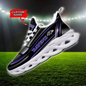 Custom Name Baltimore Ravens Personalized Max Soul Shoes 95