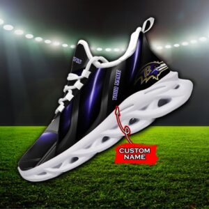 Custom Name Baltimore Ravens Personalized Max Soul Shoes Ver 1