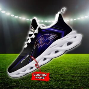 Custom Name Baltimore Ravens Personalized Max Soul Shoes Ver 2