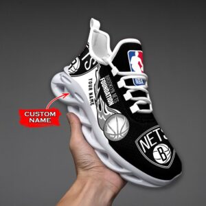 Custom Name Brooklyn Nets Personalized Max Soul Shoes 100 M12