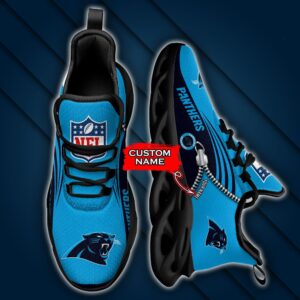 Custom Name Carolina Panthers Personalized Max Soul Shoes 75