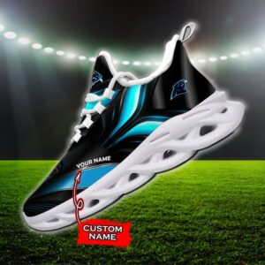 Custom Name Carolina Panthers Personalized Max Soul Shoes 84