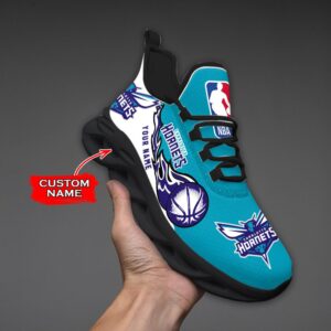 Custom Name Charlotte Hornets Personalized Max Soul Shoes 100 M12