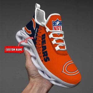 Custom Name Chicago Bears Personalized Max Soul Shoes for Fan