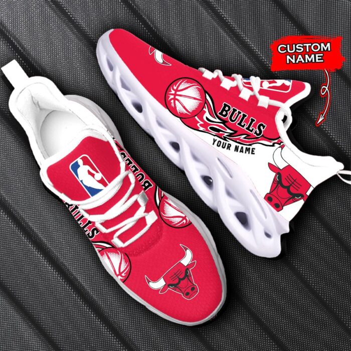 Custom Name Chicago Bulls Personalized Max Soul Shoes 100 M12