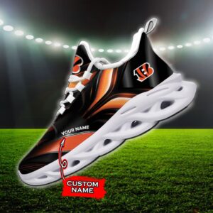 Custom Name Cincinnati Bengals Personalized Max Soul Shoes 84