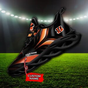 Custom Name Cincinnati Bengals Personalized Max Soul Shoes 84