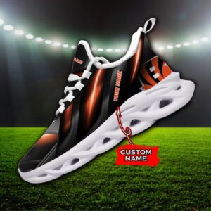 Custom Name Cincinnati Bengals Personalized Max Soul Shoes Ver 1