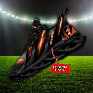 Custom Name Cincinnati Bengals Personalized Max Soul Shoes Ver 1