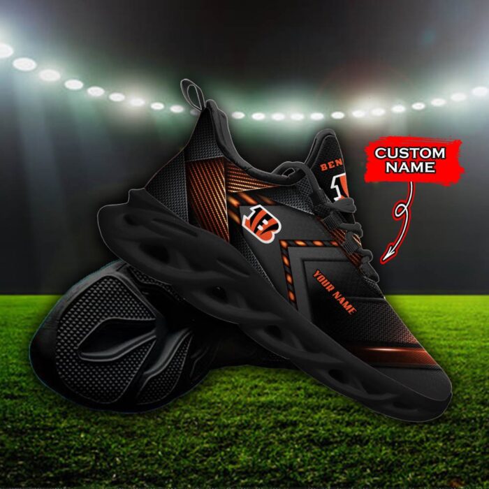 Custom Name Cincinnati Bengals Personalized Max Soul Shoes Ver 3