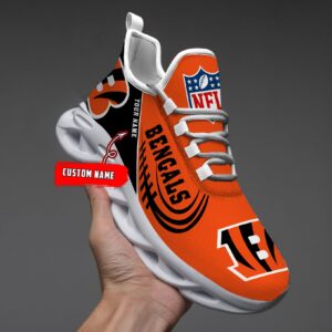 Custom Name Cincinnati Bengals Personalized Max Soul Shoes for Fan