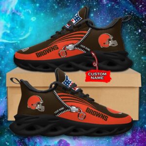 Custom Name Cleveland Browns Personalized Max Soul Shoes 75