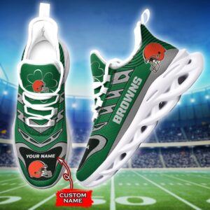 Custom Name Cleveland Browns Personalized Max Soul Shoes 76