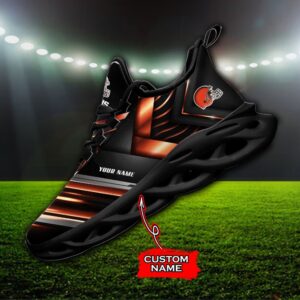 Custom Name Cleveland Browns Personalized Max Soul Shoes 86